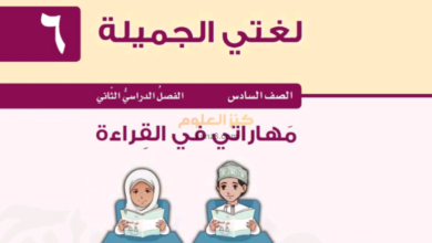 حل اسئلة كتاب العربي مهارتي في القراءة للصف السادس الفصل الثاني