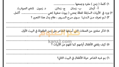 اختبار نهائي لغة عربية للصف السادس الفصل الثاني الدور الاول 2016-2017