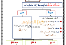 مذكرة لغة الضاد لشرح قواعد اللغة العربية للصف التاسع الفصل الثاني